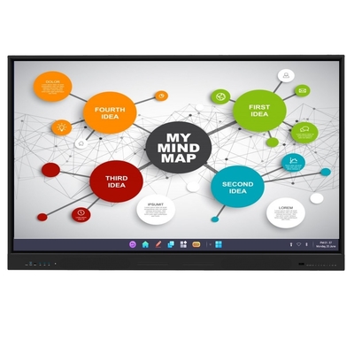 4K Risoluzione 86 pollici Led Smart Board All In One Computer Interattivo Display a pannello piatto per riunioni e insegnamento