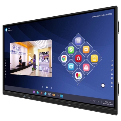 Ultimo schermo touch interattivo monitor 75 pollici per l' educazione Corporate Display
