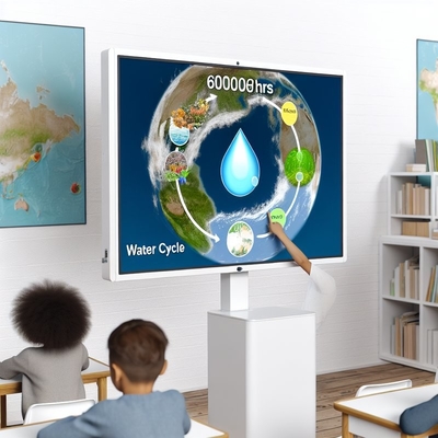 60000 ore Ciclo di vita Interattivo pannello piatto per l'istruzione in bianco