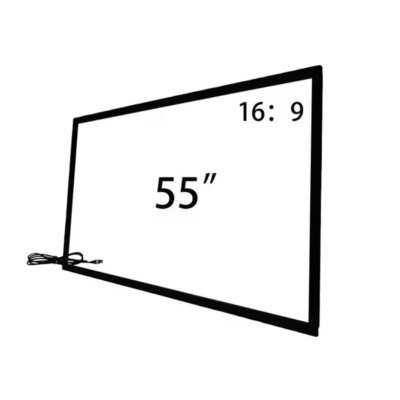55 65 75 pollici Infrarossi Touch Frame Con Usb Tempered Glass Per Tv Smart Monitor Chiosco