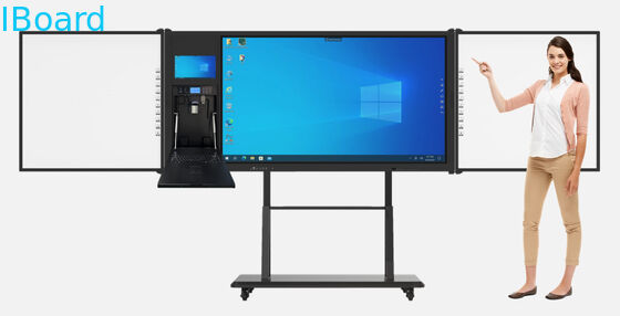 Pannello piatto interattivo 4K Ultra HD con 20 punti di contatto e altoparlanti integrati per l'istruzione