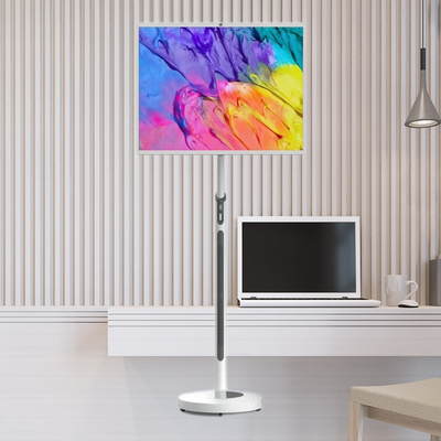 32 pollici Sistema Android 8+128G Mobile Smart touch screen At Home Floor Standing Portable smart TV camera incorporata
