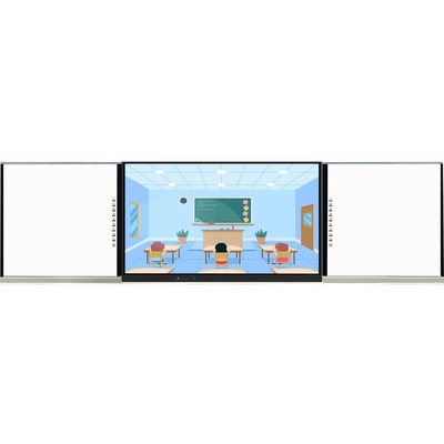 75 86 98 pollici ABA tipo intelligente smart touch panel con quadri laterali Android pc sistema microfono fotocamera tutto in uno per l'insegnamento zoom team di riunione con il software wifi