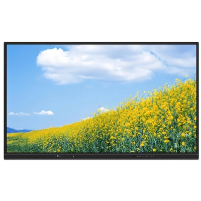4K risoluzione Interattivo pannello piatto 350 luminosità Alta luminosità E 15W * 2 altoparlanti Android 13 Interattivo lavagna per l'istruzione scolastica e riunione