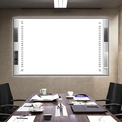 Cina Fabbrica Diretta Interattiva All-In-One Interattiva 20Touch Point IR Infrarosso Ceramica 96 Pollici Dual System Smart Board altoparlante 16:10 Bar laterale Proiettore Board Per Scuola Universitaria Con Software didattico
