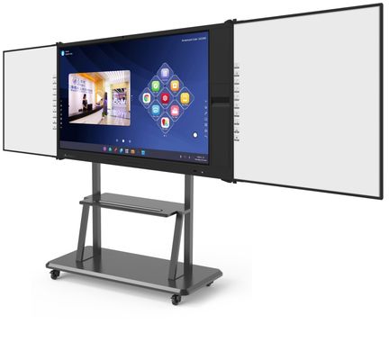 Display interattivo all-in-one multi-media 4K da 75 pollici con scanner di documenti per riunioni scolastiche