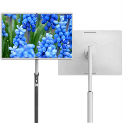 Smart TV da 32 pollici FHD Android 13 8+128gb 8-core su ruote, telecomando, monitor touchscreen con batteria, fotocamera da 13MP, TV girevole portatile