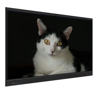 Pannello piatto interattivo 4K da 98 pollici Android 14 8+128gb Schermo tattile intelligente digitale Android OPS Supporto mobile opzionale per aule e riunioni