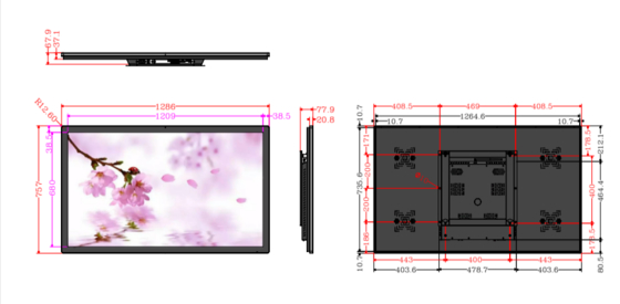 Migliora l'esperienza visiva con il monitor digitale totem da parete da 32 43 49 55 pollici con angolo di visione di 170 gradi, lettore multimediale pubblicitario