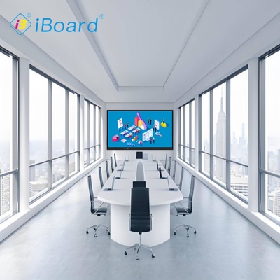 Display interattivo a schermo piatto da 98 pollici 4K UHD, touchscreen intelligente con funzione AI di proiezione, lavagna intelligente per sala riunioni