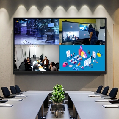 Display a schermo piatto interattivo da 75 pollici con touchscreen e funzione AI aggiornata per l'istruzione intelligente
