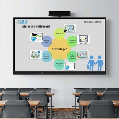 Display interattivo a schermo piatto da 65 pollici Monitor touch screen con funzionalità AI aggiornata per la classe intelligente