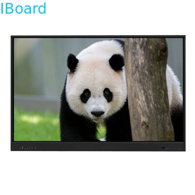 Monitor touch screen interattivo da 75 pollici con 20/40 punti di contatto e tecnologia a infrarossi per l'insegnamento scolastico e le riunioni in ufficio