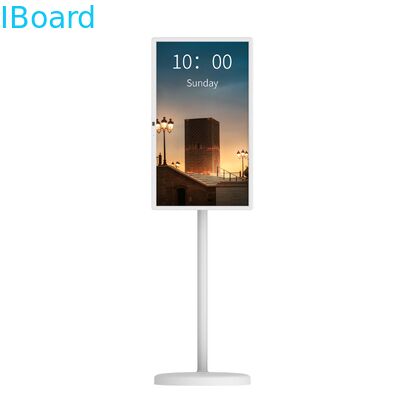 Televisione portatile Smart Touch Screen da 32 pollici con fotocamera integrata e batteria da 15000 mAh per l'uso interattivo della lavagna