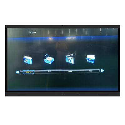 Monitor interattivo con schermo touch Free-OS da 86 pollici per riunioni sicure e aule