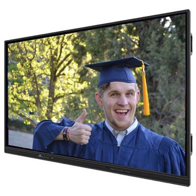 Multi Touch Screen Anti Glare Mobile Stand Lcd Digital Interactive Smart Board 55 65 75 pollici Interactive Flat Panel