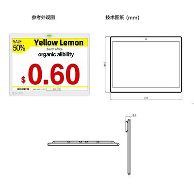 Supermercato E-Ink Display Prezzo Tag 4 Colore Etichetta elettronica sullo scaffale