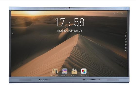 Il monitor interattivo infrarosso di tocco di Android 11 LED ha costruito in camera il mic